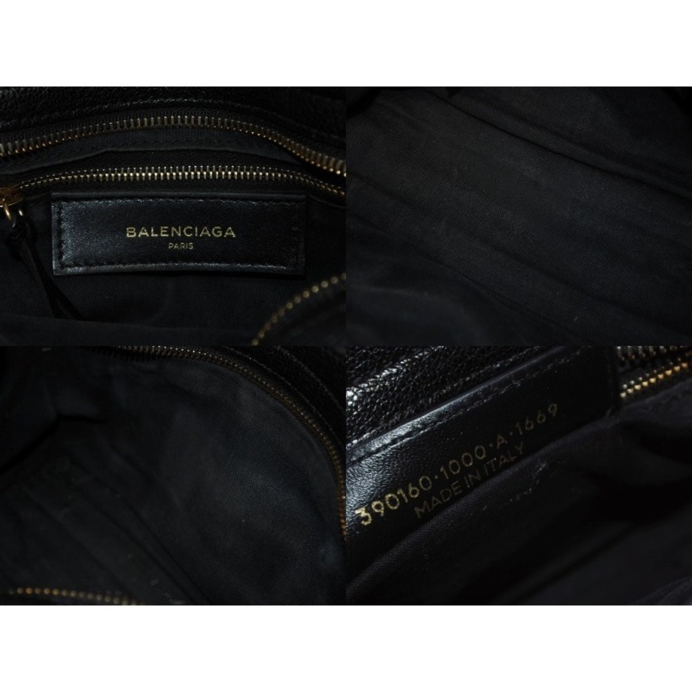 BALENCIAGA City Handbag Shoulder Bag Black Leather - Picture 8 of 9